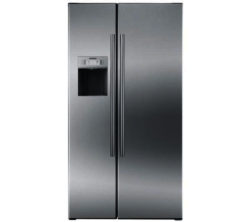 Siemens iQ500 KA62DA71GB American-Style Fridge Freezer - Stainless Steel